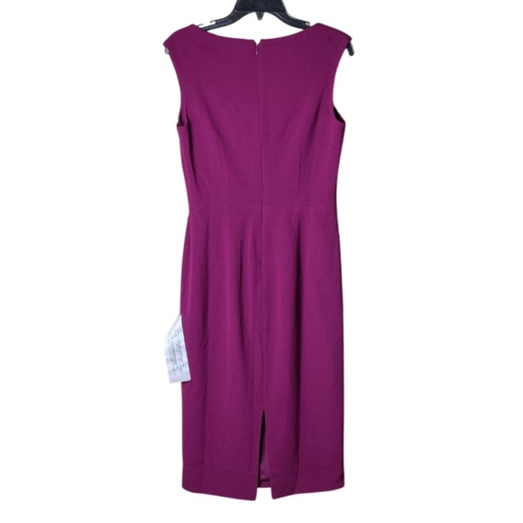 DRESS THE POPULATION Elle Sweetheart Neck Midi Dress - Dark Magenta NWT Medium - Picture 5 of 15